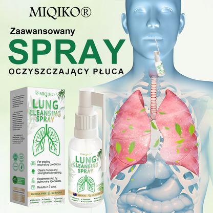 [Oficjalny sklep flagowy marki]👨‍⚕️𝐌𝐈𝐐𝐈𝐊𝐎® Zaawansowany spray do oczyszczania płuc(☘️Zalecane przez ekspertów od płuc☘️)